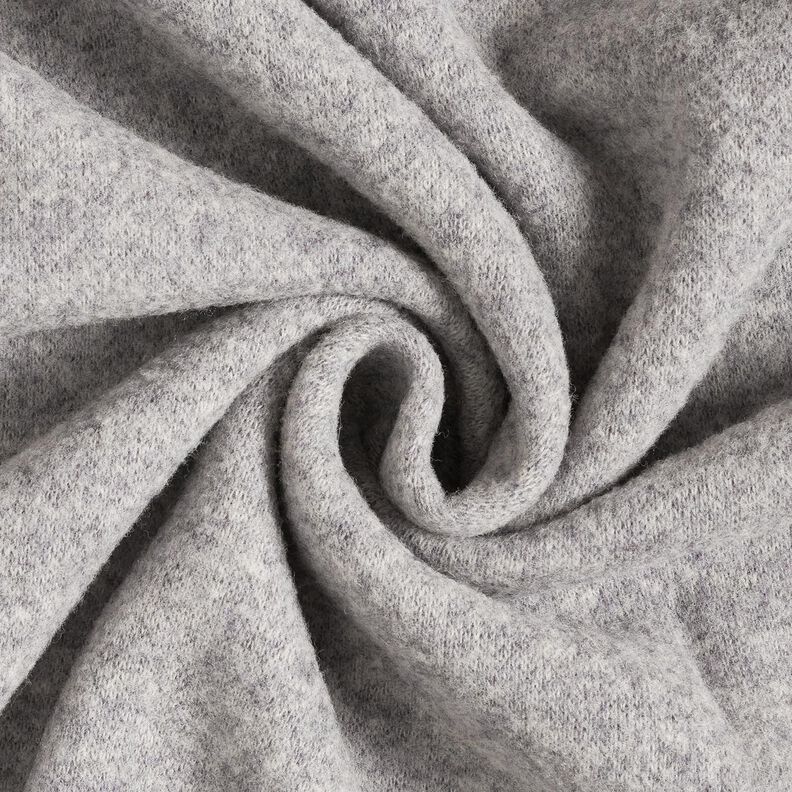 Woll-Fleece reine Schurwolle Melange – grau, image number 1