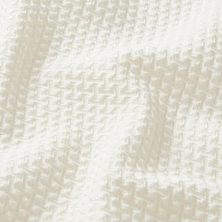 Stretch Cloqué Rauten – weiss, 