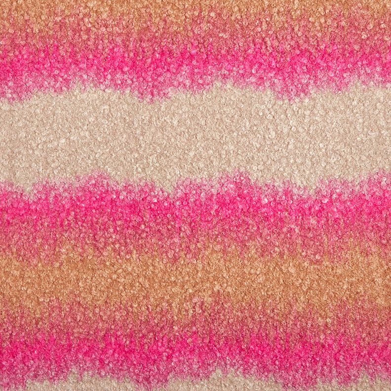 Mantelstoff Strick-Bouclé Farbverlauf – cashew/pink,  image number 1