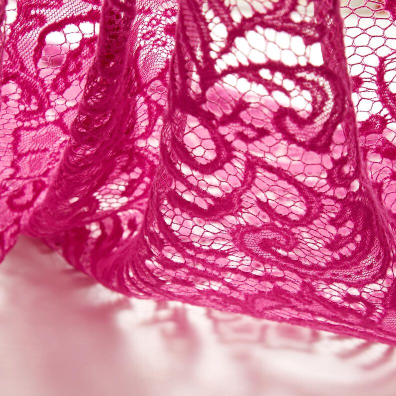 Bouclé-Spitze Blumen – intensiv pink,  image number 6