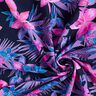 Badeanzugstoff tropische Blumen – marineblau/pink,  thumbnail number 3