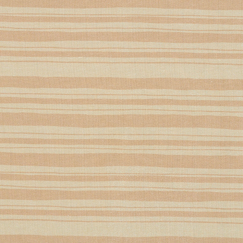 French Terry unregelmäßige Streifen – rehbraun/dunkelbeige,  image number 1