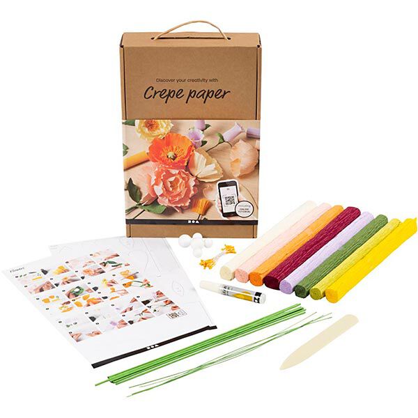 DIY-Lernset Blumen aus Krepppapier, image number 3