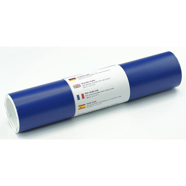 Selbstklebende Vinylfolie matt [21cm x 3m] – blau,  image number 1