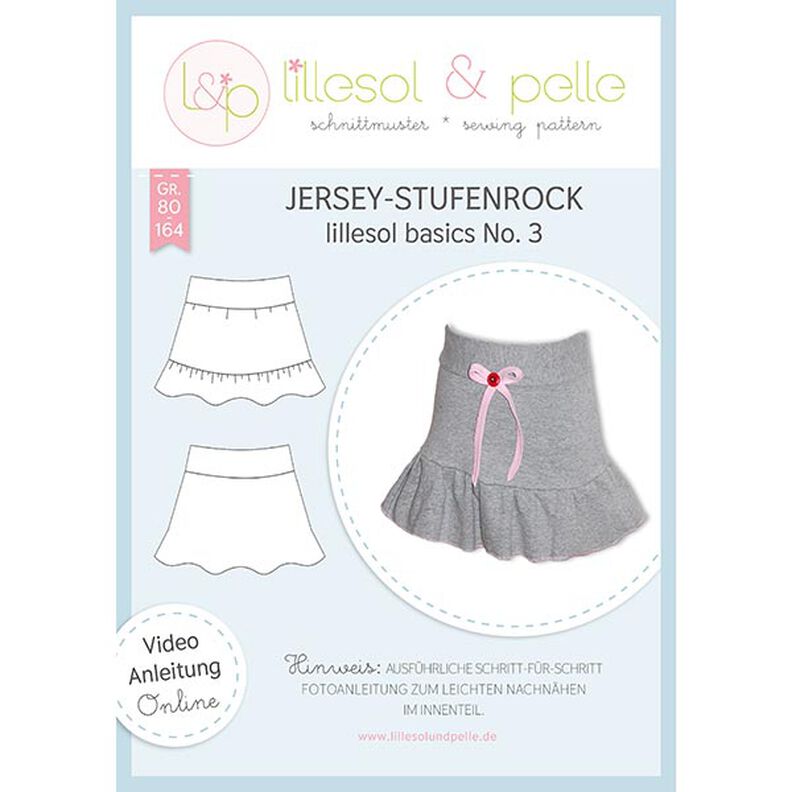 Jersey-Stufenrock | Lillesol & Pelle No. 3 | 80-164,  image number 1