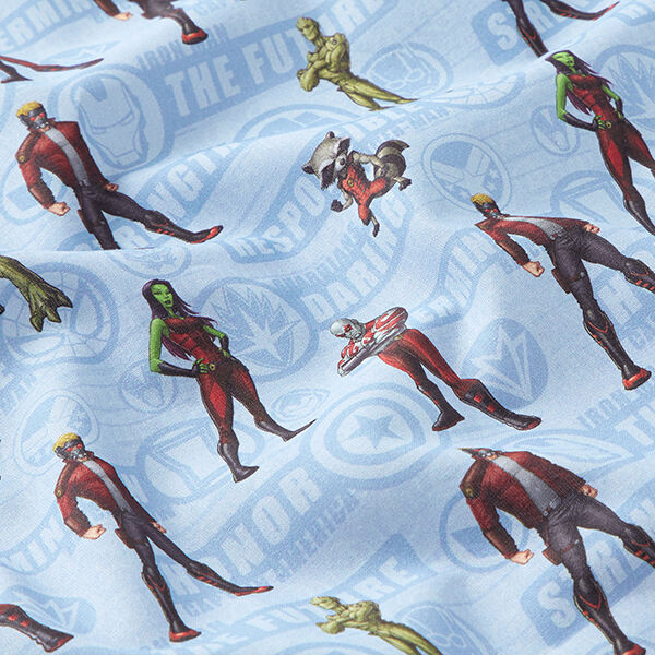 Cretonne Lizenzstoff „Guardians of the Galaxy“ | Marvel – hellblau, image number 2