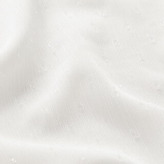 Chiffon Punkte Glitzer – weiss, 