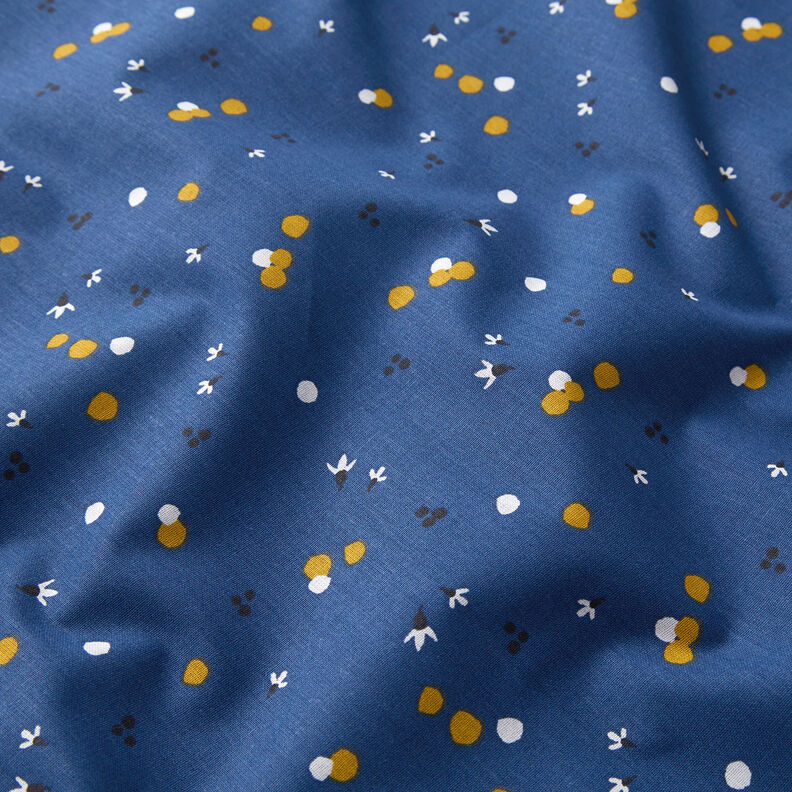 Baumwollstoff Cretonne Farbpunkte – marineblau,  image number 2