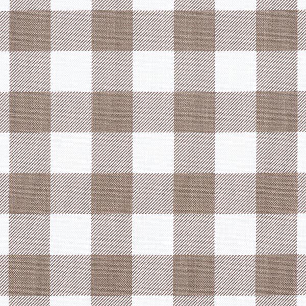 Beschichtete Baumwolle Karo – hellbraun | Reststück 100cm