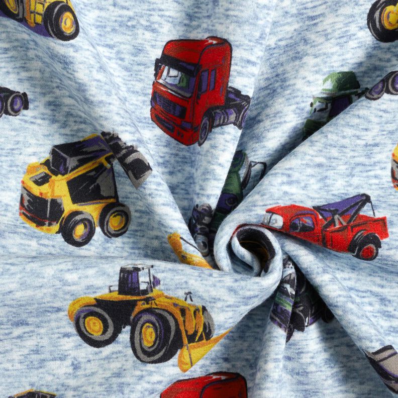 Alpenfleece Trucks und Bagger – jeansblau/grau, image number 3