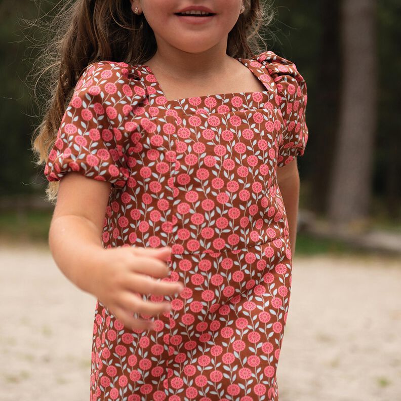 Baumwollpopeline Sommerblümchen | Poppy Fabrics – hummer/bronze,  image number 5