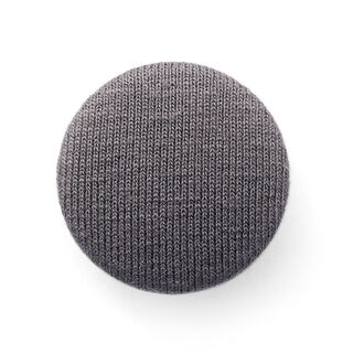 Bezogener Knopf, Viskosejersey Medium 11 - schiefergrau, 
