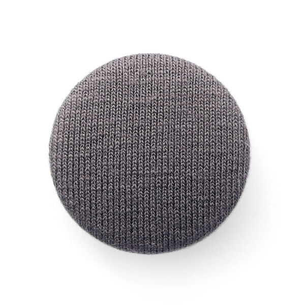 Bezogener Knopf, Viskosejersey Medium 11 - schiefergrau, image number 1