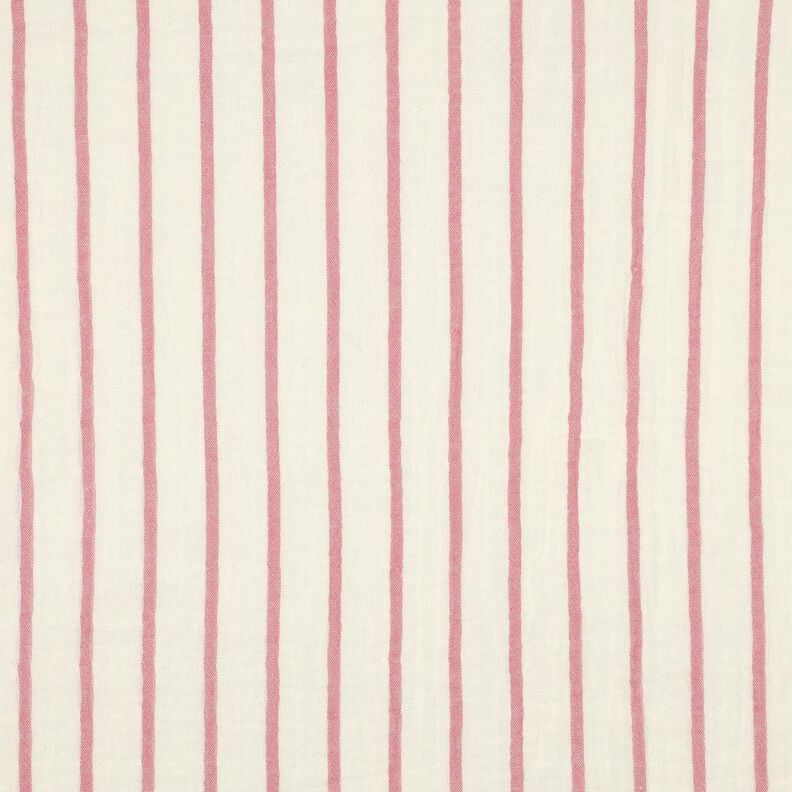 Musselin/ Doppel-Krinkel Gewebe garngefärbte Streifen  | Poppy Fabrics – pastellviolett/wollweiss,  image number 1