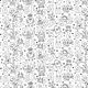 Baumwollpopeline Ausmalstoff Buchstaben-Monster – weiss/schwarz,  thumbnail number 1