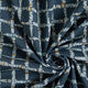 GOTS Baumwolljersey Checks | Tula – nachtblau/senf,  thumbnail number 3