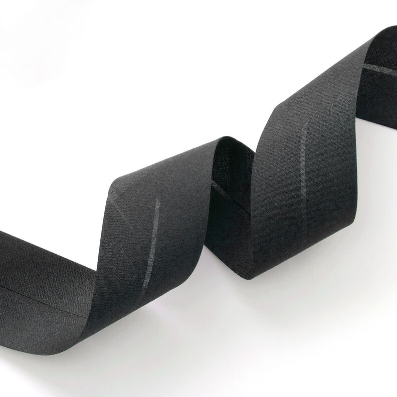Schrägband Polycotton [50 mm] – schwarz,  image number 1