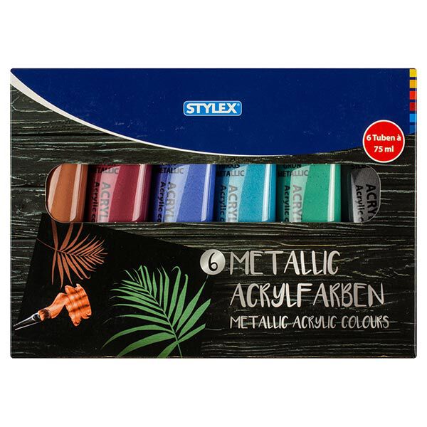 Acrylfarben-Set Metallic [6x75ml],  image number 2