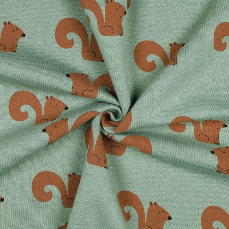Sweatshirt angeraut Eichhörnchen | Poppy Fabrics – schilf/bronze, image number 3