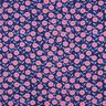 Baumwollpopeline Sommerblümchen | Poppy Fabrics – rosa/indigo,  thumbnail number 1