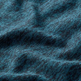 Strickfleece – petrol/schwarz, 