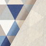 Dekostoff Halbpanama Dreiecke – blau,  thumbnail number 4