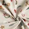 Dekostoff Halbpanama Weihnachtsdeko Mix – natur/rot,  thumbnail number 3