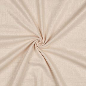 Musselin/ Doppel-Krinkel Gewebe feine Glitzerpunkte | Poppy Fabrics – sand, 
