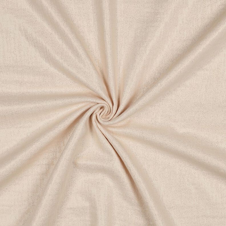 Musselin/ Doppel-Krinkel Gewebe feine Glitzerpunkte | Poppy Fabrics – sand,  image number 1