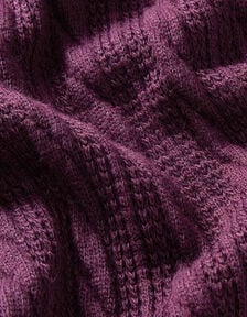 Strickstoff in Cremeweiß mit grauen Streifen