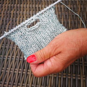Knopfloch stricken